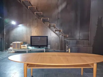 Una televisión o centro de entretenimiento en Exclusive designer apartment with private patio Matahacas bajo