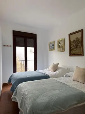 Cama o camas de una habitación en Apartamento La Constitución