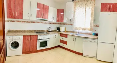 Una cocina o zona de cocina en Apartamentos Rurales Labrador