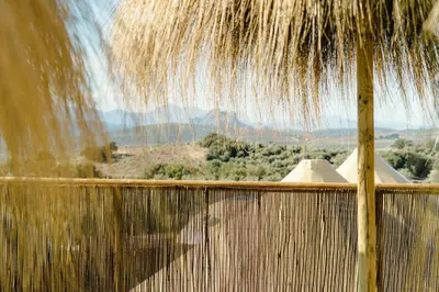 Paisaje cerca de este camping