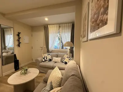 Zona de estar de Nervion Apartments Sevilla