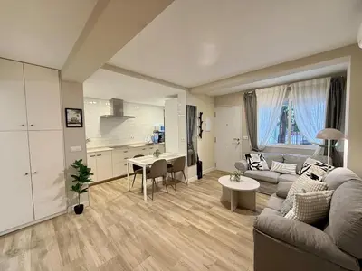 Zona de estar de Nervion Apartments Sevilla