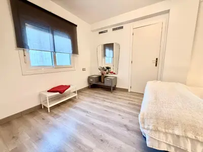 Cama o camas de una habitación en Apartamento con vistas a la Alcazaba