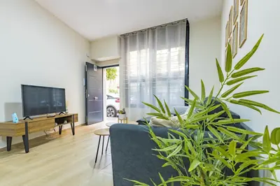 Una televisión o centro de entretenimiento en Esencia de Cordoba. Loft Deluxe
