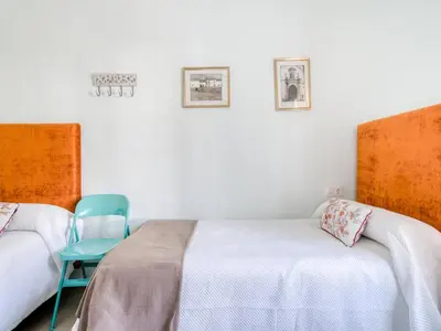 Cama o camas de una habitación en Holiday Home in La Campana with Roofed Terrace