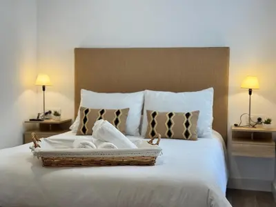 Cama o camas de una habitación en Apartamento El Alma de Santa Marina