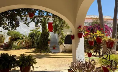 Jardín al aire libre en Hacienda Don Rodrigo