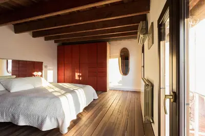 Cama o camas de una habitación en Veoapartment Ibarra Terrace