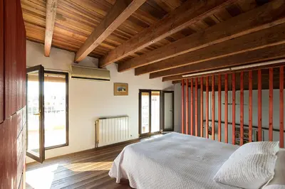 Cama o camas de una habitación en Veoapartment Ibarra Terrace