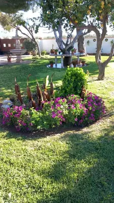 Jardín al aire libre en Chalet Villa Rossmar