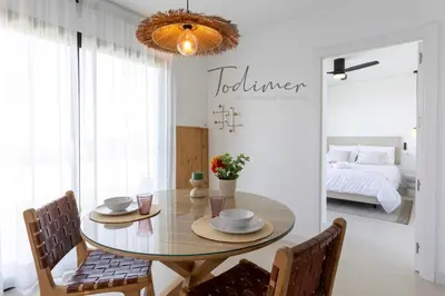 Cama o camas de una habitación en Todimer Ventana del Mediterráneo
