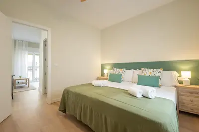 Cama o camas de una habitación en Bustos Tavera Central Suite