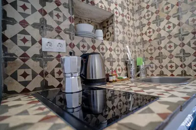 Una cocina o zona de cocina en Apartamentos La Piconera