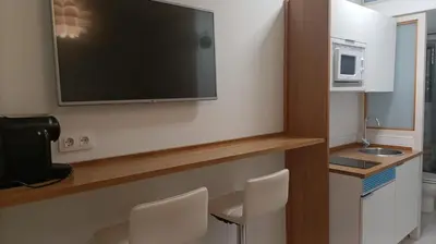 Una cocina o zona de cocina en Apartamento Acogedor