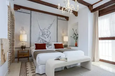 Cama o camas de una habitación en Genteel Home Casa San Pedro Cordoba