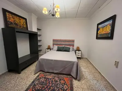 Cama o camas de una habitación en Casa Lucero Barbacoa y Terraza escapada rural para 6 personas