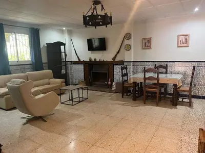 Zona de estar de Casa Lucero Barbacoa y Terraza escapada rural para 6 personas