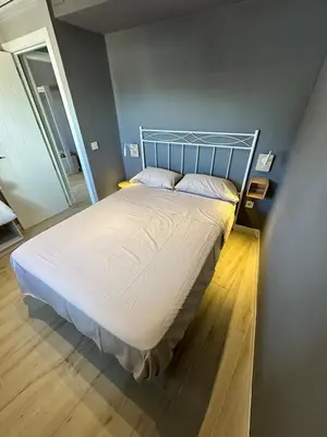 Cama o camas de una habitación en Sueños de Sol Casco Histórico