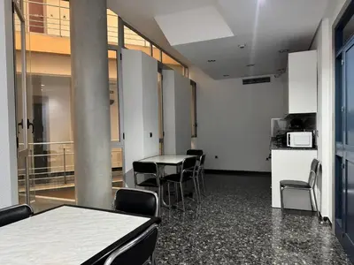 Una cocina o zona de cocina en Residencia Universitaria RUDMA LOS BERMEJALES