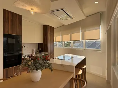 Una cocina o zona de cocina en Apartamentos Las Mereras