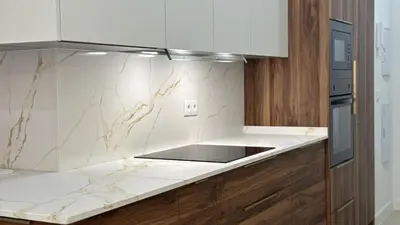 Una cocina o zona de cocina en Apartamentos Las Mereras