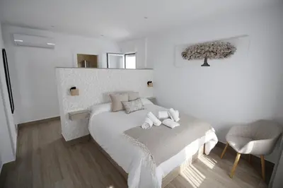 Cama o camas de una habitación en LaJoya De La Villa