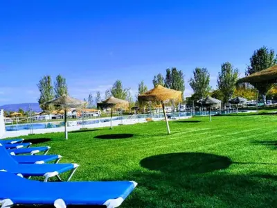 Paisaje cerca de este camping