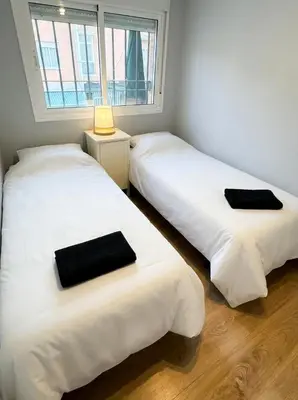 Cama o camas de una habitación en La casa de Marta