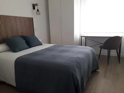 Cama o camas de una habitación en Paseo San Gregorio