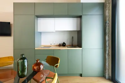 Una cocina o zona de cocina en Acueducto Suites Apartments II