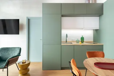 Una cocina o zona de cocina en Acueducto Suites Apartments II