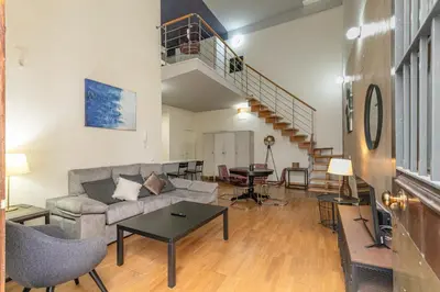 Zona de estar de Green-Apartments Santa Clara loft apartment