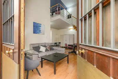 Zona de estar de Green-Apartments Santa Clara loft apartment