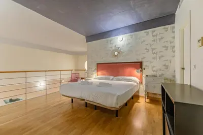 Cama o camas de una habitación en Green-Apartments Santa Clara loft apartment
