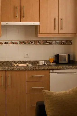 Una cocina o zona de cocina en Apartamentos la Fuente