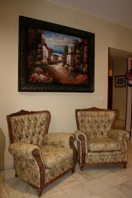 Zona de estar de Hostal la Fuente