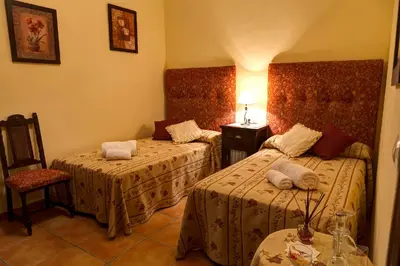 Cama o camas de una habitación en Finca El Cotillo