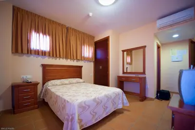 Cama o camas de una habitación en Hotel Restaurante Campiña Del Rey