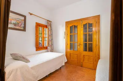 Cama o camas de una habitación en Casa La Encina