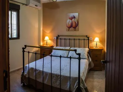 Cama o camas de una habitación en Casa Rural El Cuco