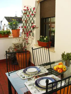 Un balcón o terraza de Penthouse Puerta de la Judería