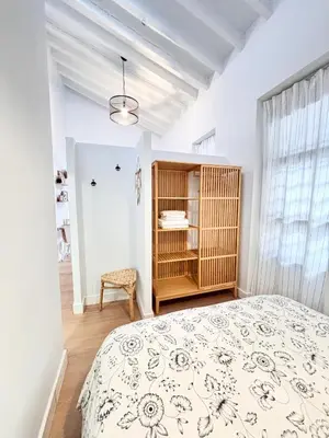Cama o camas de una habitación en La buhardilla
