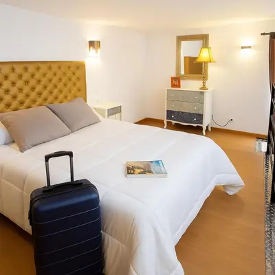Cama o camas de una habitación en Apartamentos Sevilla Palace