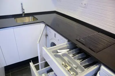 Una cocina o zona de cocina en Apartamentos Córdoba Atrium