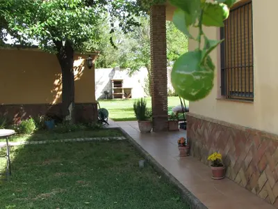 Jardín al aire libre en Casa Rural Orégano