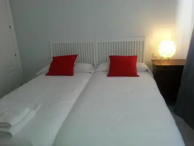 Cama o camas de una habitación en Apartamento Buhaira