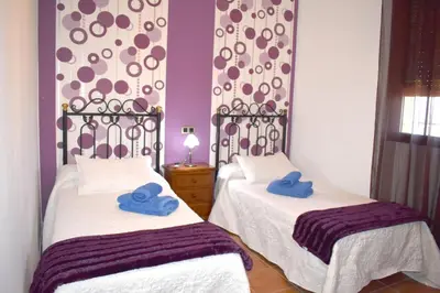 Cama o camas de una habitación en La Villa del Lago
