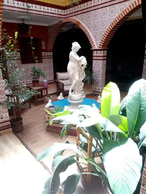 Jardín al aire libre en Hotel Esmeralda