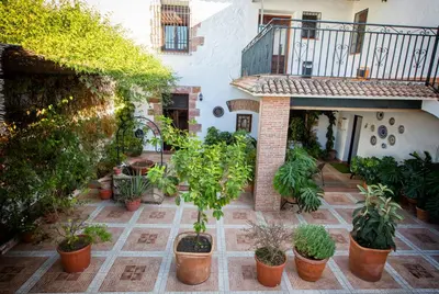 Jardín al aire libre en Hotel Palacio del Intendente
