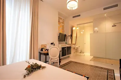 Cama o camas de una habitación en Hotel Madinat